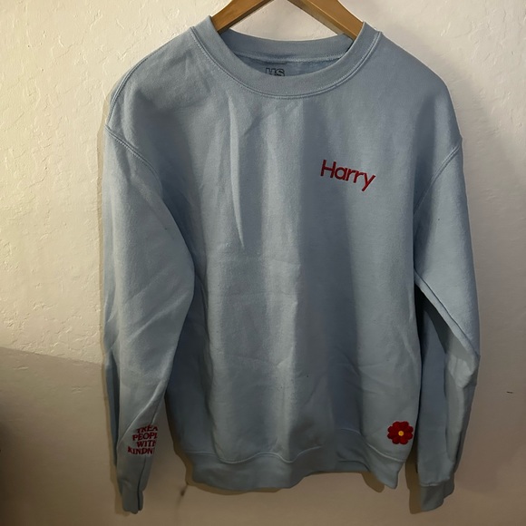 blue harry styles crewneck - Picture 1 of 2